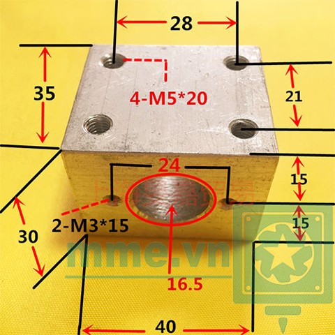 Giá Bắt Đai Ốc Vít Me T8, T10 | BigBuy360 - bigbuy360.vn