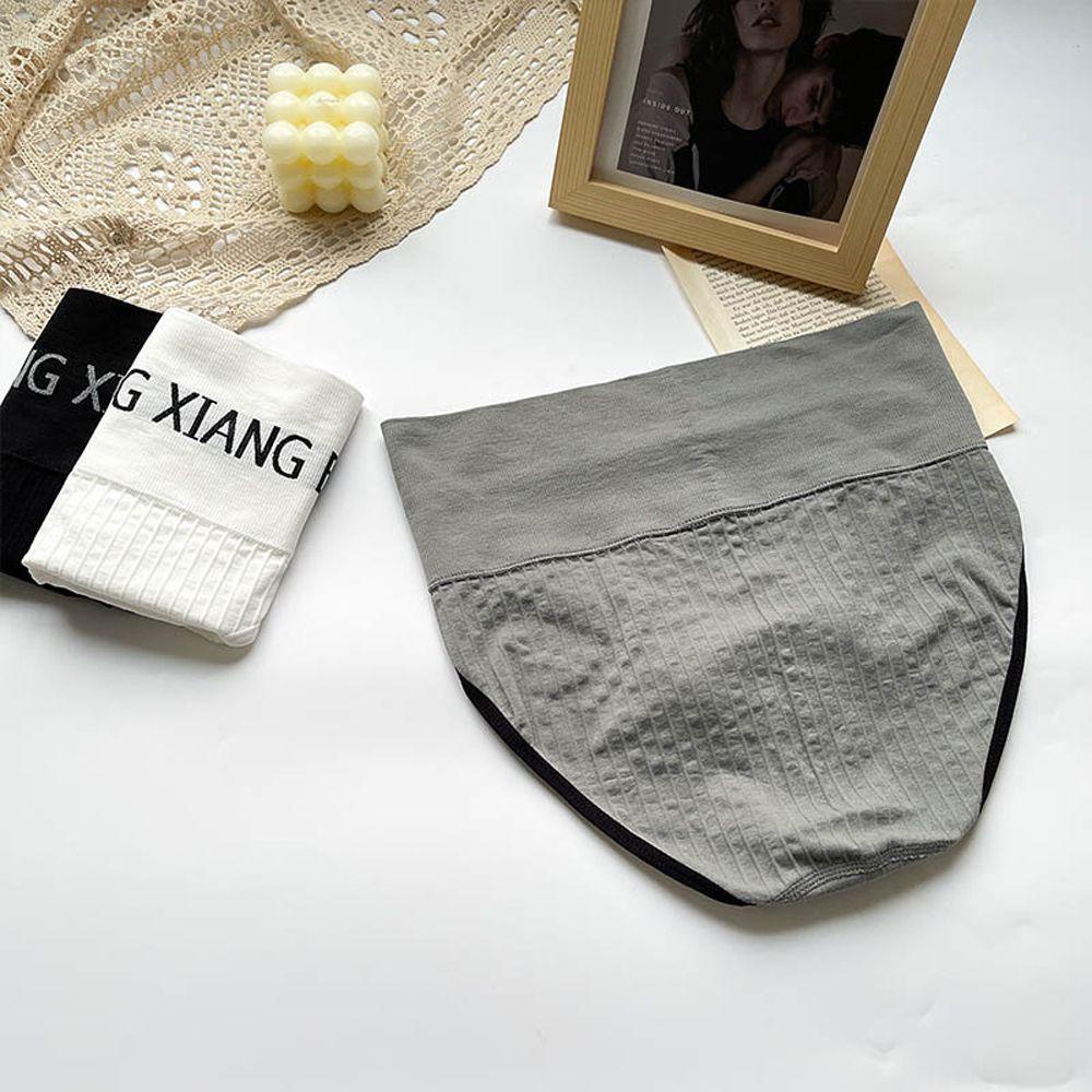 OCEANMAP Quần Lót Cotton Lưng Cao Thoáng Khí Cho Nữ