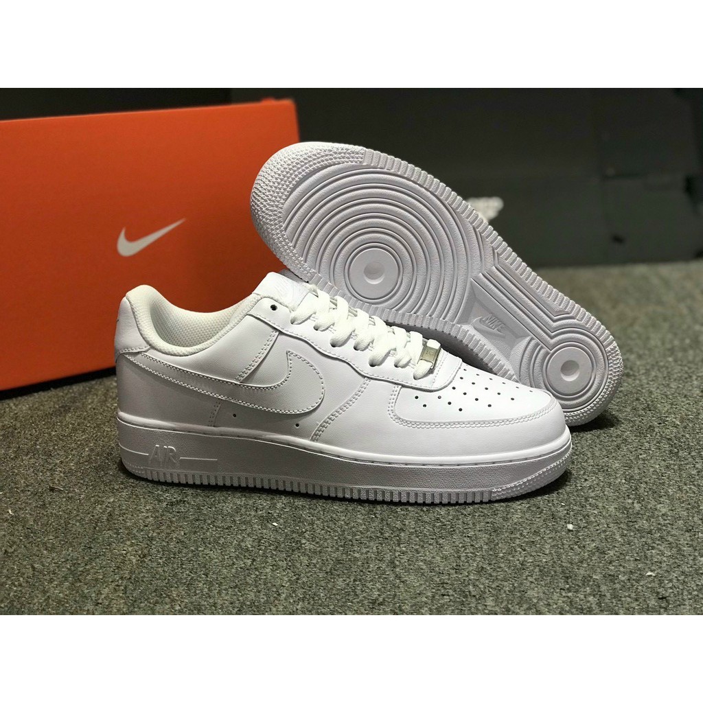 Giày Nike Air Force 1 Low Full White Phong Cách Cặp Nam Nữ [Hàng Real Chính Hãng]