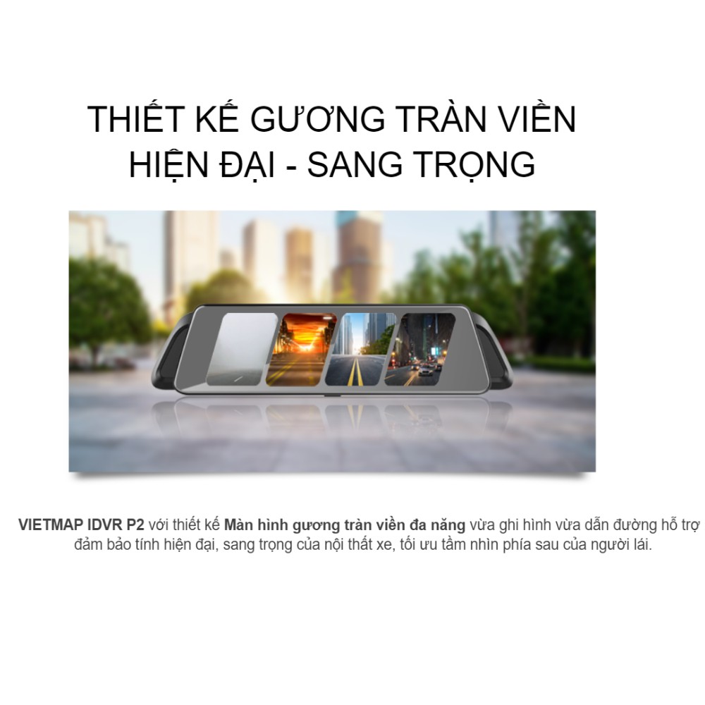 [Miễn Phí Lắp Đặt] Camera Hành Trình Vietmap iDVR P2