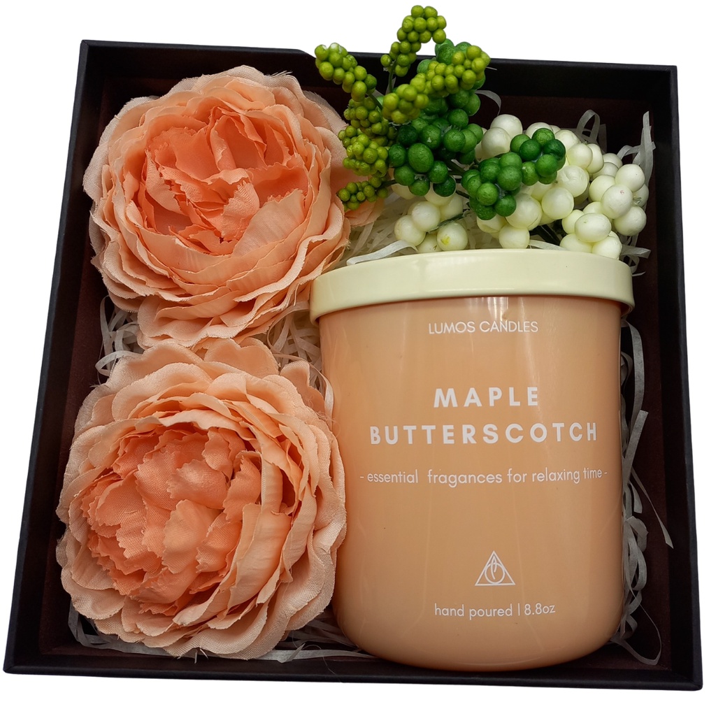 Nến Thơm Cao Cấp Lumos  Maple Butterscotch (Caramel, bơ, mật ong) – NT22 - Nến trang trí - Đạt tiêu chuẩn Quốc Tế