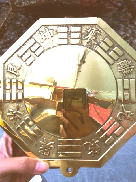 Gương Tiên Thiên Bát Quái Cầu Lồi/ Lõm Đồng Nguyên Chất 18cm | BigBuy360 - bigbuy360.vn