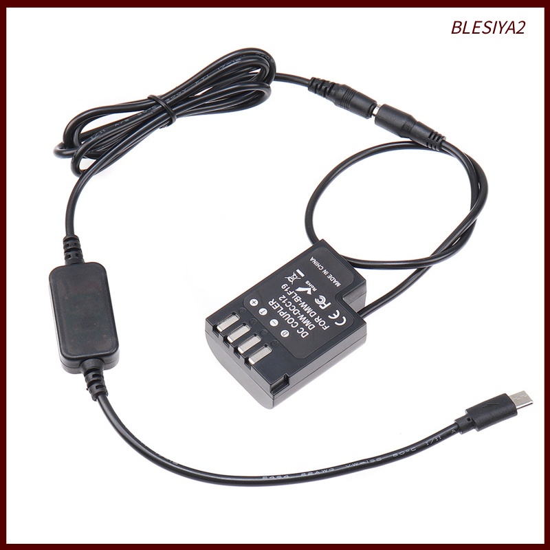 Cáp Pin Chuyển Đổi USB-C Sang DMW-BLF19 DCC12 GH3 GH4 GH5 GH5S 2 Cái