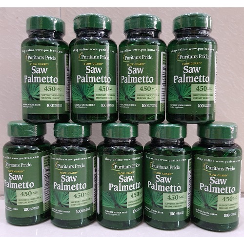 Hỗ Trợ Đường Tiết Niệu và Tuyến Tiền Liệt Saw Palmetto 450 mg 100v Puritan’s Pride