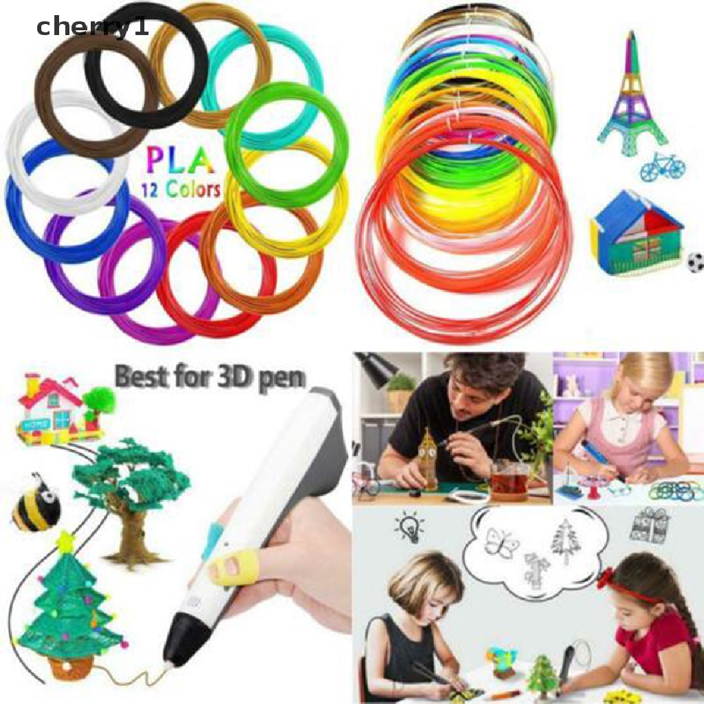 Sợi PLA 12 màu dùng cho bút vẽ 3D 1.75mm chất lượng cao