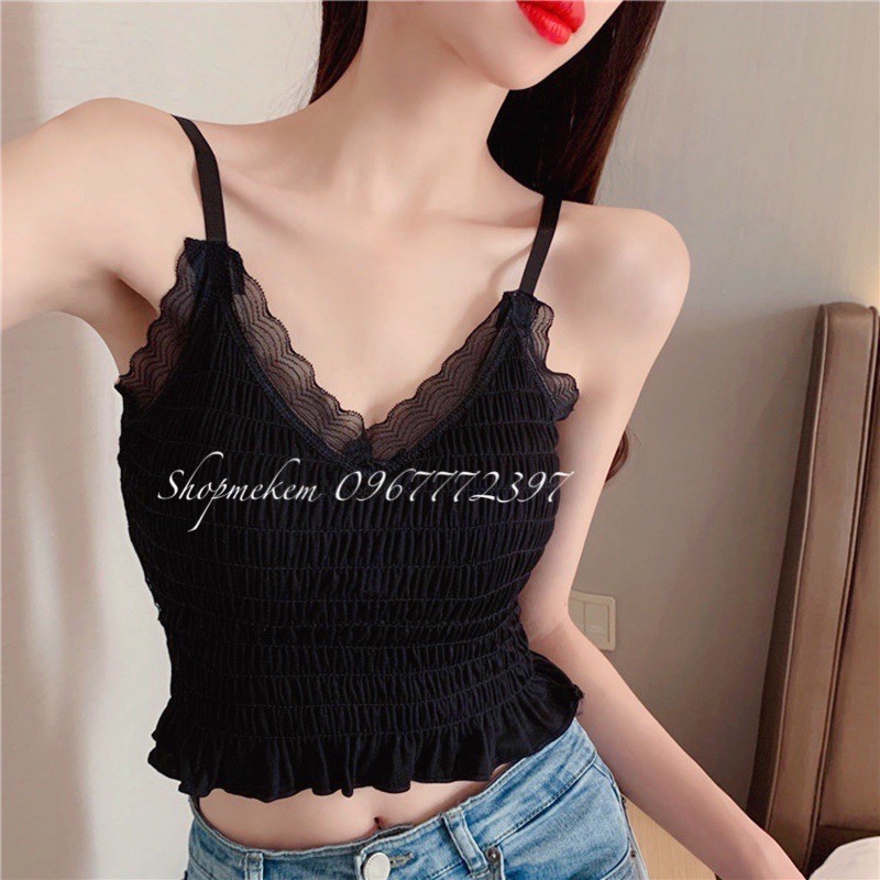 [HÀNG THIẾT KẾ] Bra bèo nhúm kèm đệm mút xinh xắn