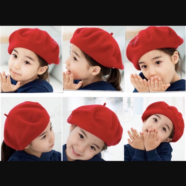 Mũ nồi trẻ em, mĩ nồi beret trẻ con, mũ nồi dạ cho trẻ em siêu hot