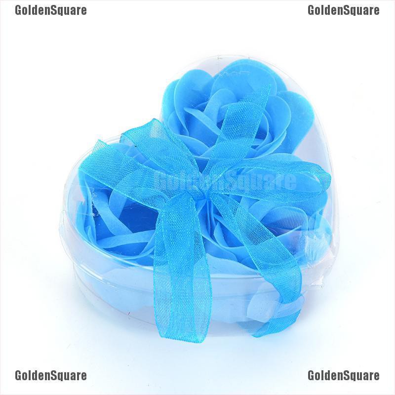 Set 3 Xà Phòng Tắm Hình Hoa Hồng Có Mùi Thơm Làm Quà Tặng Đám Cưới