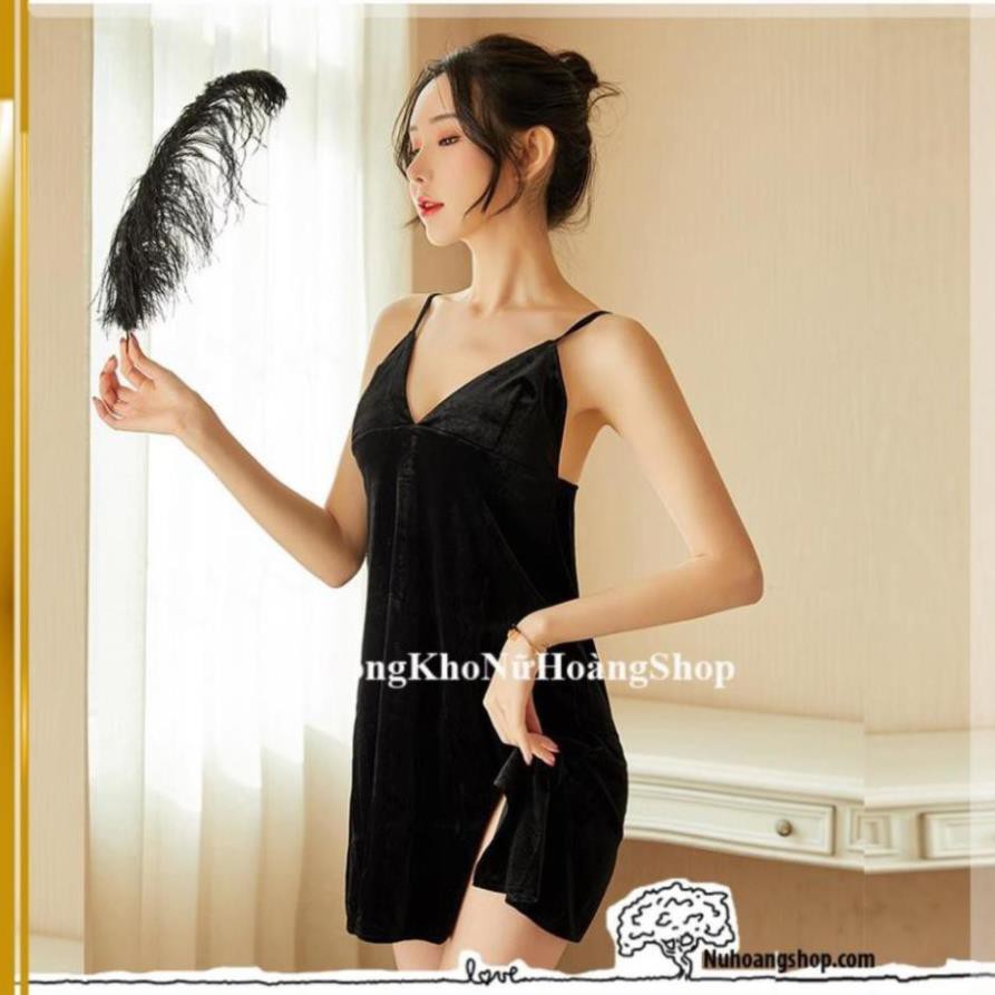 [ Chất Đẹp - Form Chuẩn]🌹HOT 2021 🌹 váy ngủ nhung đẹp -đầm ngủ gợi cảm cao cấp B1029