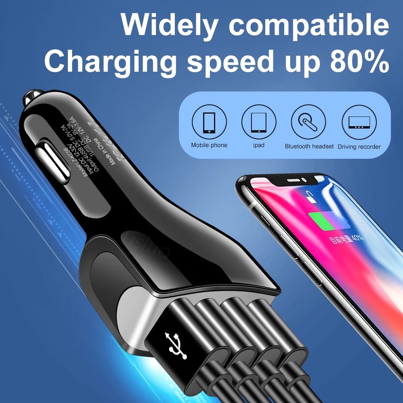 Củ sạc nhanh qc3.0 4 cổng usb cho tất cả các dòng điện thoại