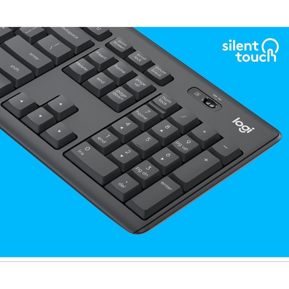 Bộ chuột phím không dây Logitech MK295 Silent / MK345/ MK235/ MK545/ MK240 - Chính hãng