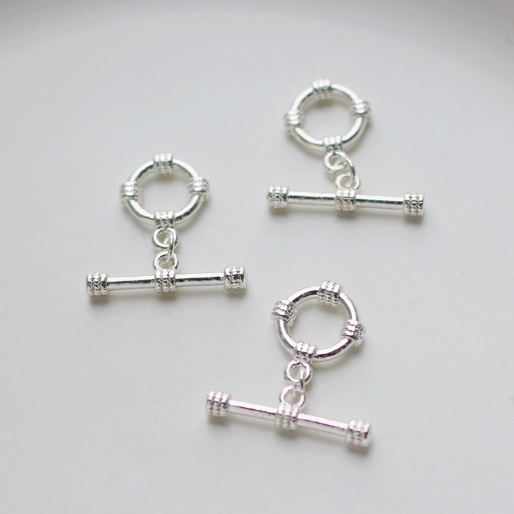 Phụ Kiện Khóa Tự Làm Trang Sức Mạ Bạc 14K 11mm