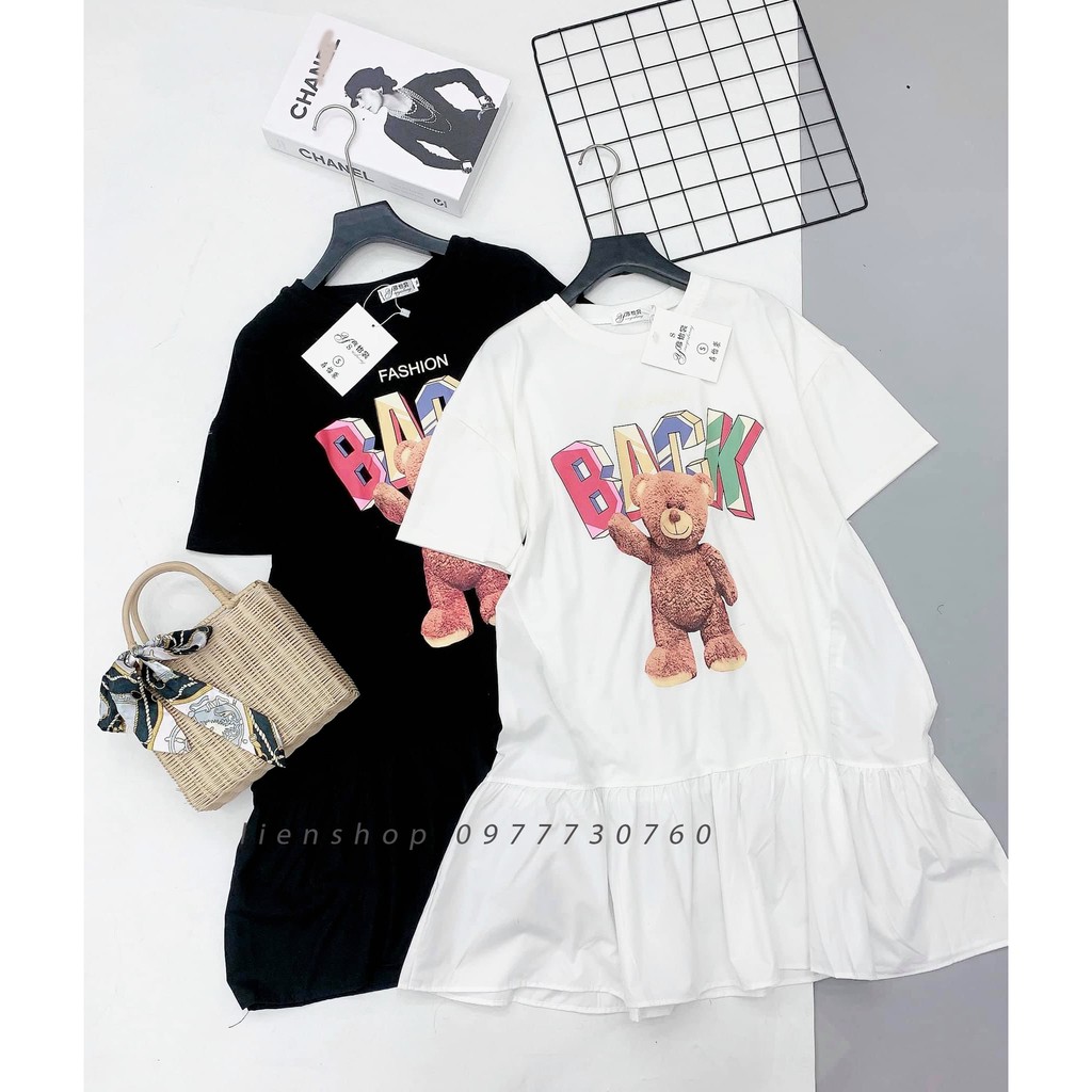 [ảnh thật] váy xuông đuôi cá hình gấu 2 màu | BigBuy360 - bigbuy360.vn