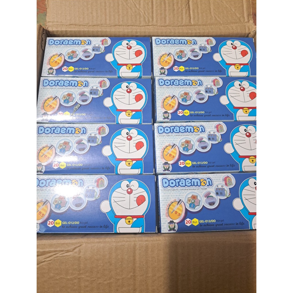 Combo 02 Hộp 40 Cây Bút Gel-012/DO Doremon Mực Xanh Ngòi 0,5mm