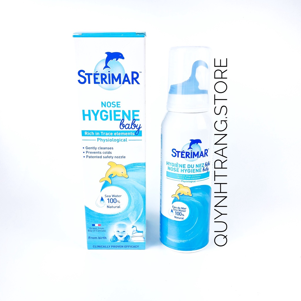 Xịt muối biển cá heo Sterimar Pháp xanh và cam