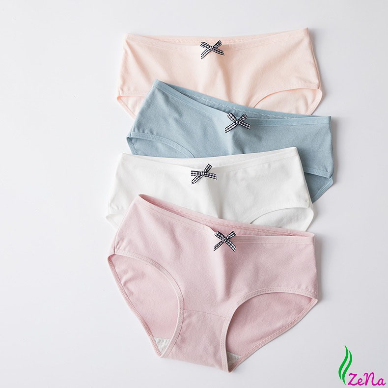 Quần Lót Cotton Phối Nơ Mềm Mại ZE029 | BigBuy360 - bigbuy360.vn