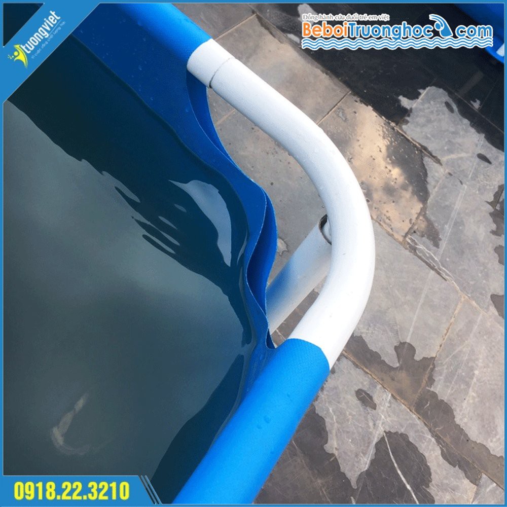 Bể Bơi Mini Lắp Ghép Khung Kim Loại KT: 3.1mx2.2mx0.8m - Ý Tưởng Việt