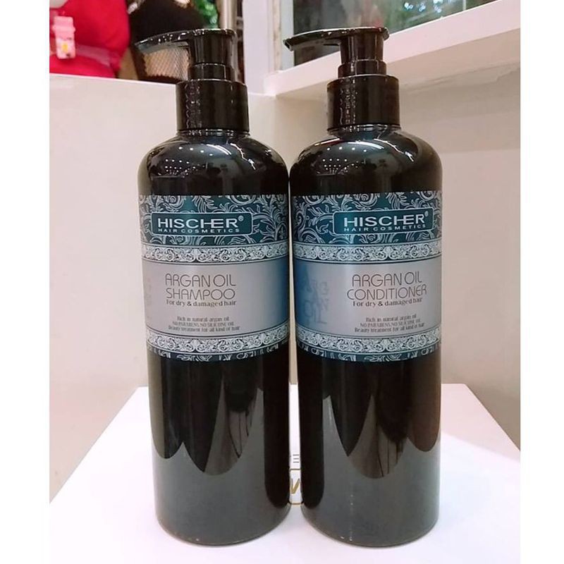 [ MUA NGAY ] Dầu cặp gội xả HISCHER ARGAN 500 & 1000ml