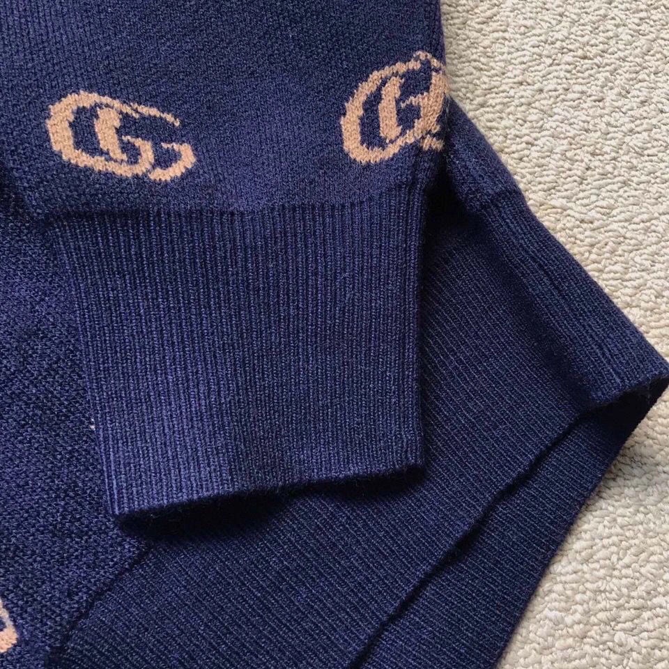 Hàng Có Sẵn!Gucci!Áo Khoác Cardigan Dáng Rộng Giữ Ấm Thiết Kế Mới Thời Trang Dành Cho Cặ