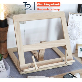 Khung gỗ đọc sách, để laptop, ipad xếp gọn, giá đỡ sách