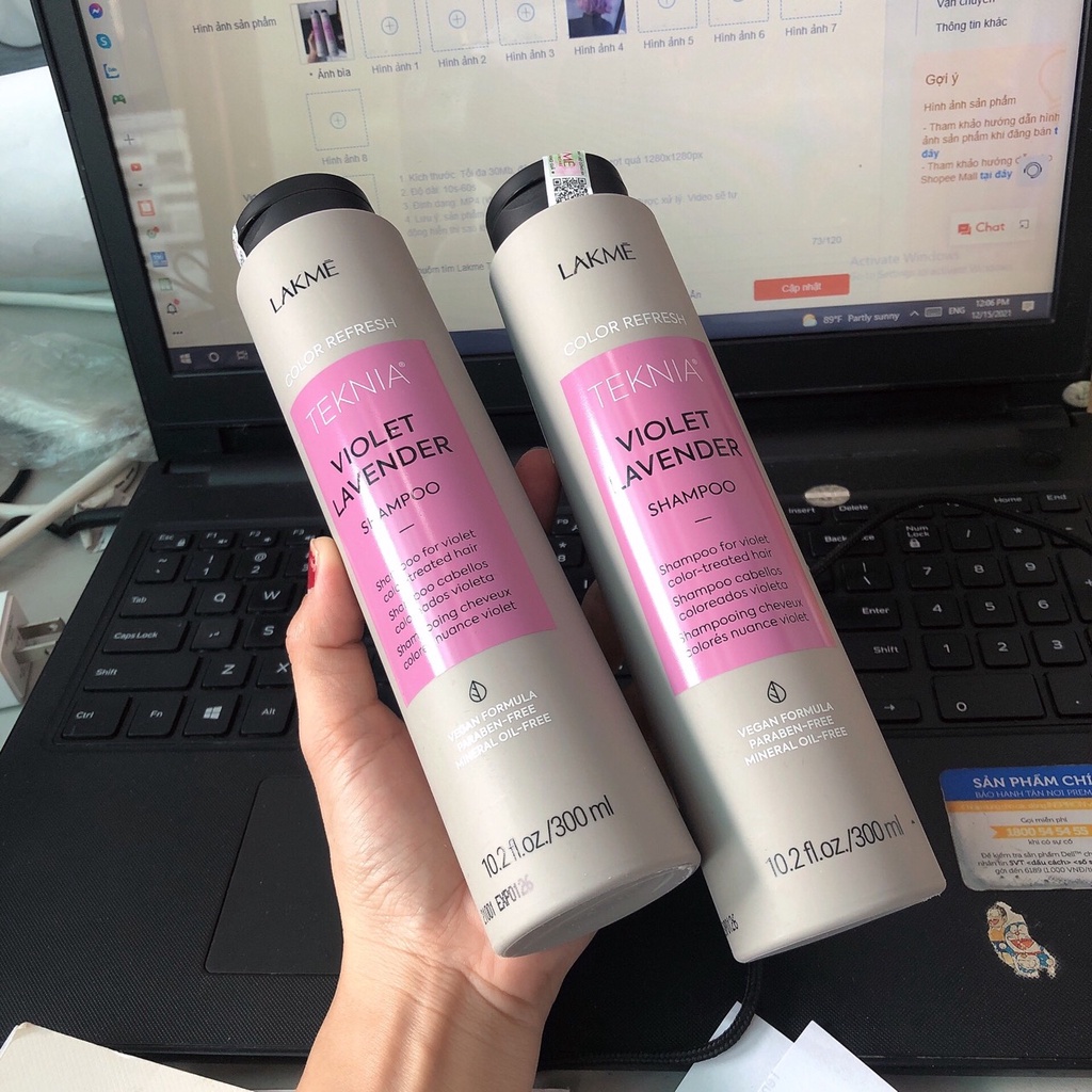 Dầu gội cho tóc nhuộm tím Lakme Teknia Ultra Violet Shampoo Refresh 300ml