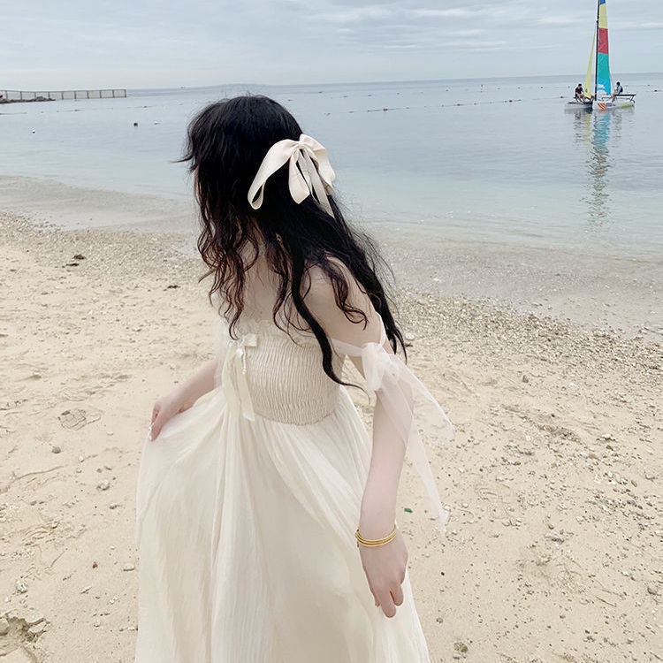 Đầm Hai Dây Dáng Dài Phong Cách Pháp Thời Trang Mùa Hè Dành Cho Nữ 2022