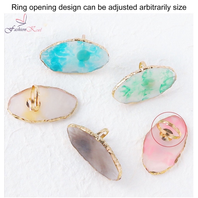 Nhẫn pha sơn gel mẫu đá siêu đẹp