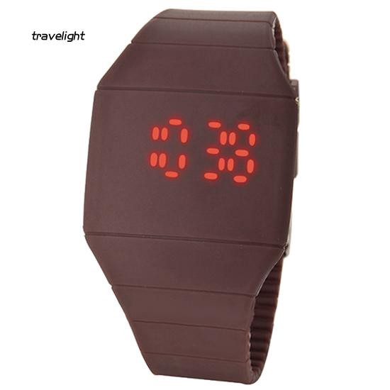 Đồng Hồ Đeo Tay Điện Tử Dây Silicone Thời Trang Cho Nam Nữ
