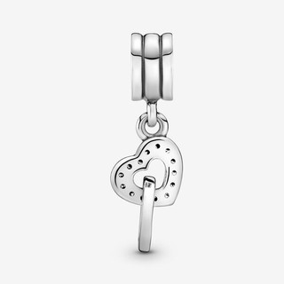 Interlocking Hearts Dangle Charm