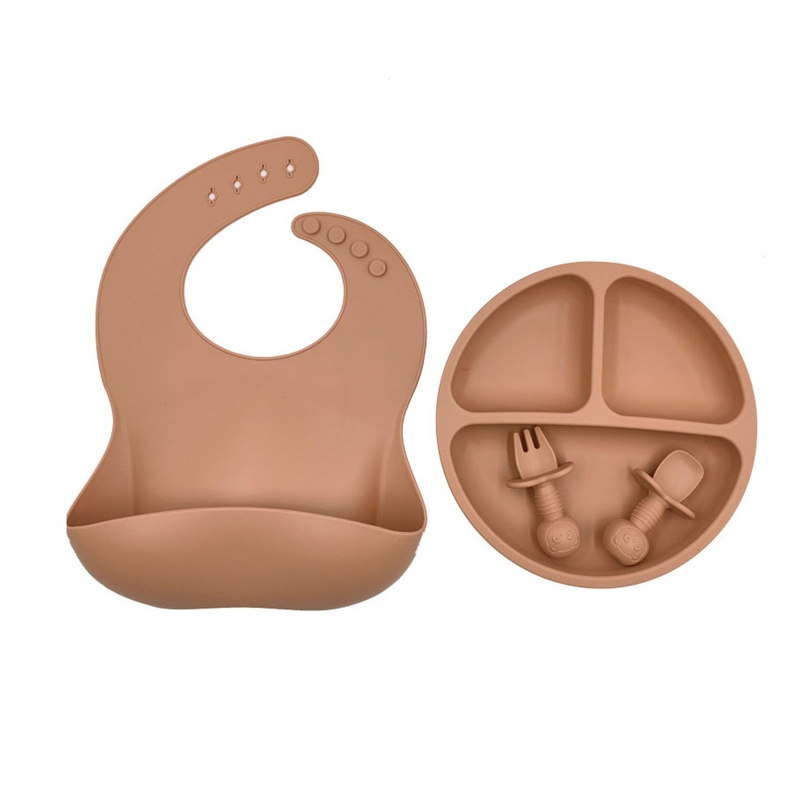 Bộ 4 Dụng Cụ Tập Ăn Bằng Silicone Cho Bé Sơ Sinh