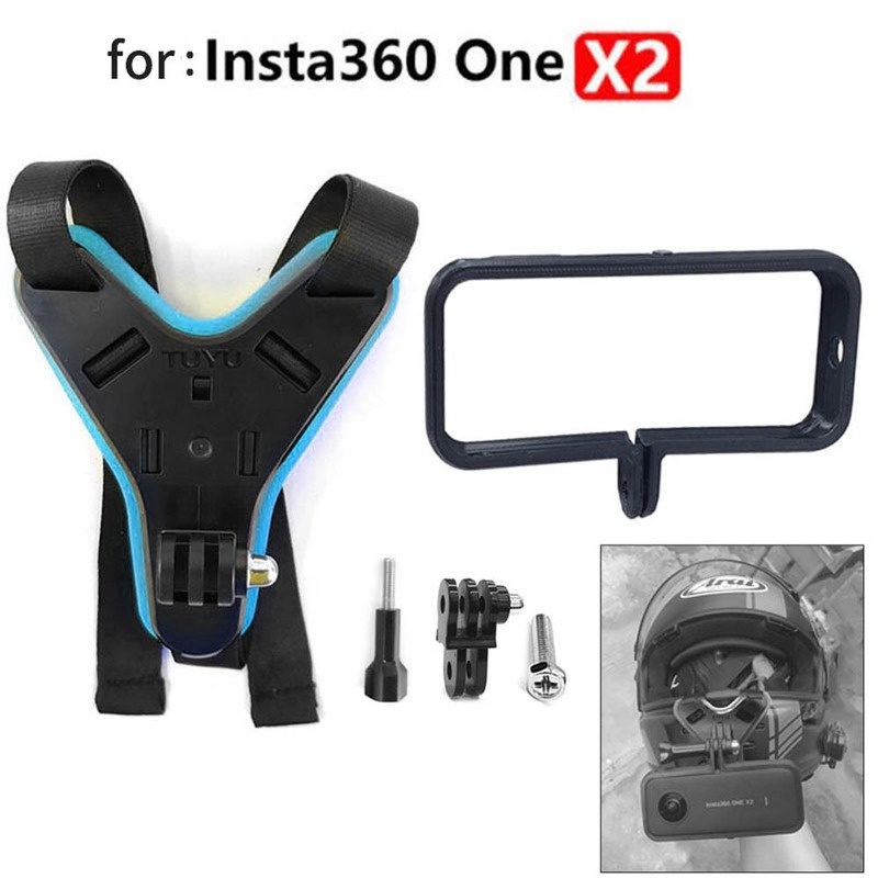 Giá Đỡ camera Hành Trình Gắn Mũ Bảo Hiểm Cho insta360 one x2 panoramic gopro