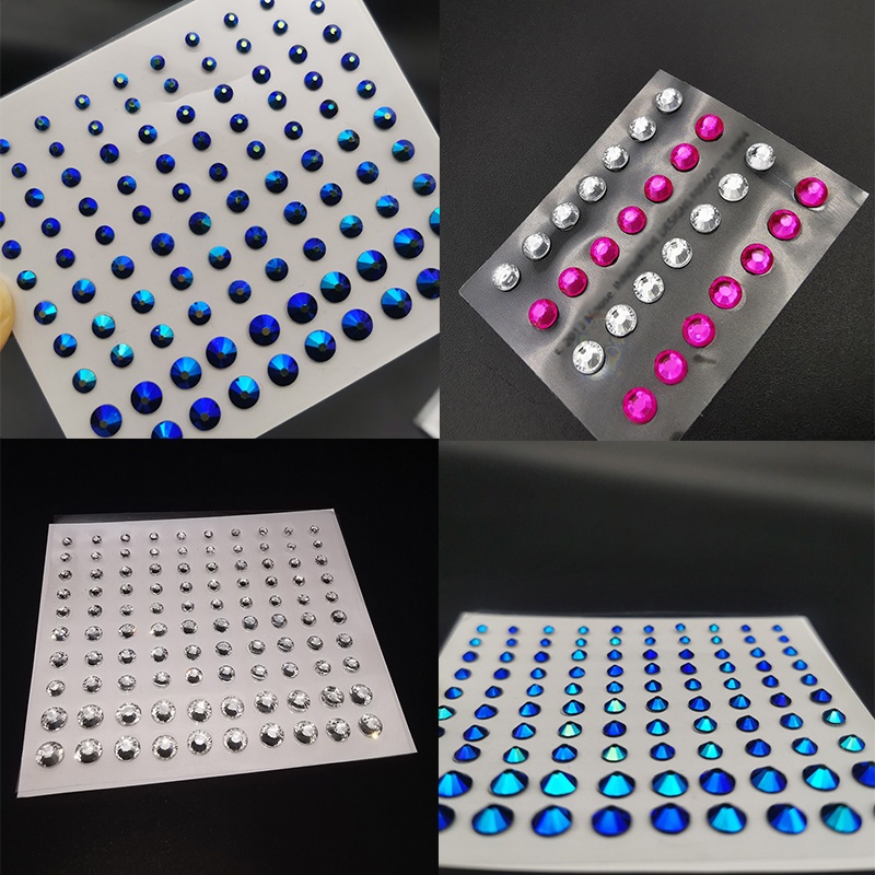 Kim Cương Giả 3D Dán Mặt / Cơ Thể Trang Điểm Làm Đẹp DIY