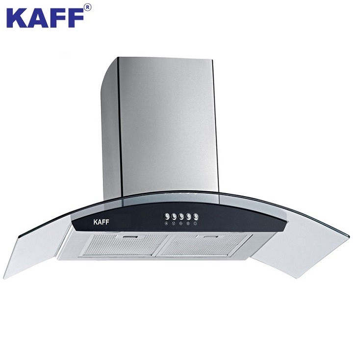 Máy hút mùi bếp kính cong 9 tấc Kaff KF-GB906