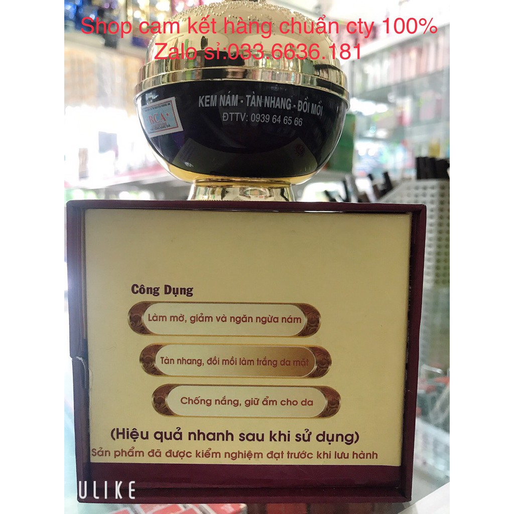 kem hết nám Linh chi vàng Vip hủ 35g