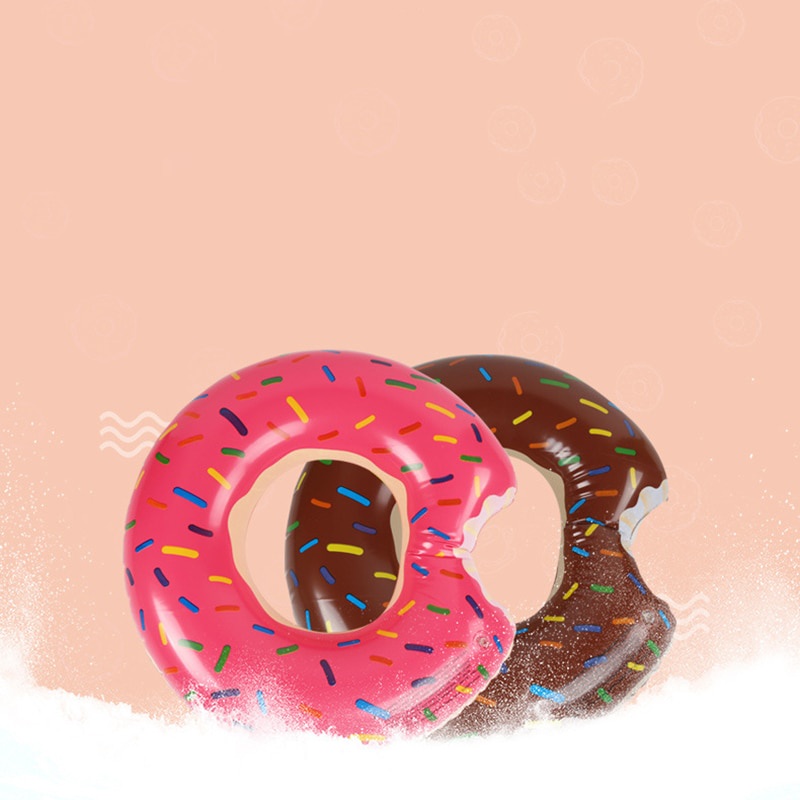 Phao Bơi Hình Bánh Donut 60-120 Độc Đáo Vui Nhộn