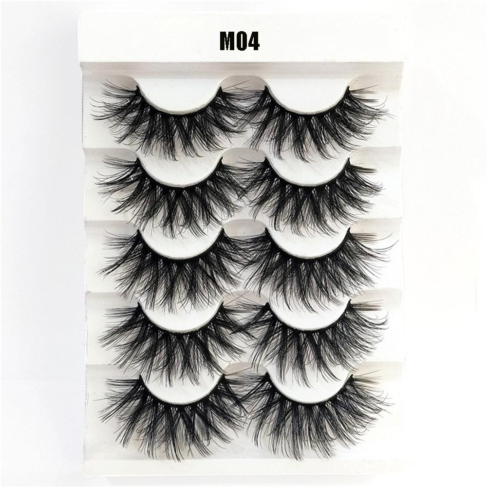 Set 5 Cặp Lông Mi Giả Mi Giả MIH SKONHED Có Thể Tái Sử Dụng