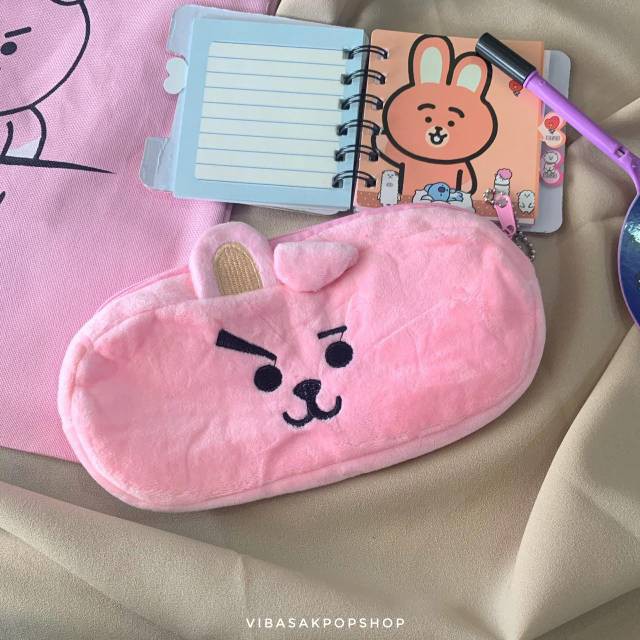 Túi Đựng Bút / Mỹ Phẩm In Hình Nhân Vật Bt21 Của Bts