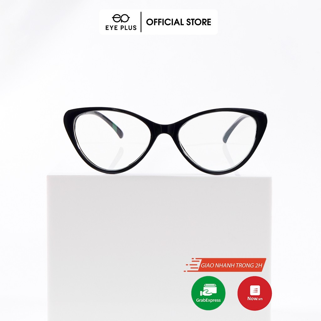Gọng kính cận nam nữ thời trang EYE PLUS nhựa dẻo dáng mắt mèo họa tiết độc đáo N110-2383 | BigBuy360 - bigbuy360.vn