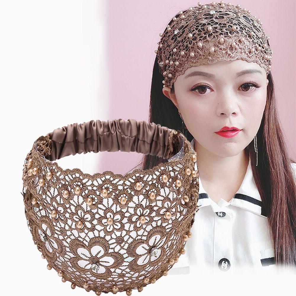 Bản Rộng QQMALL|Băng Đô Vải Lưới Thời Trang Hàn Quốc