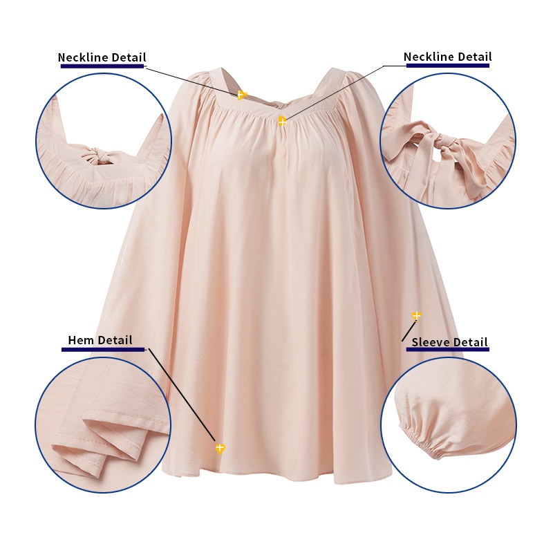 Áo Zanzea tay dài thắt nơ sau lưng thời trang dành cho nữ