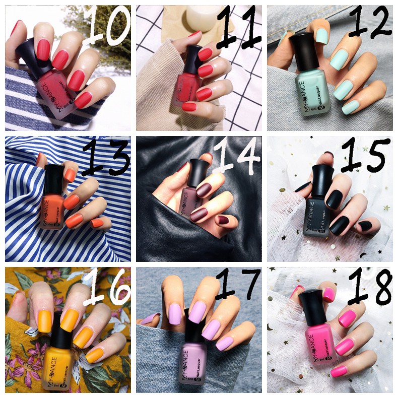 Sơn móng tay hiệu ứng nhám satin 6ml  không độc hại
