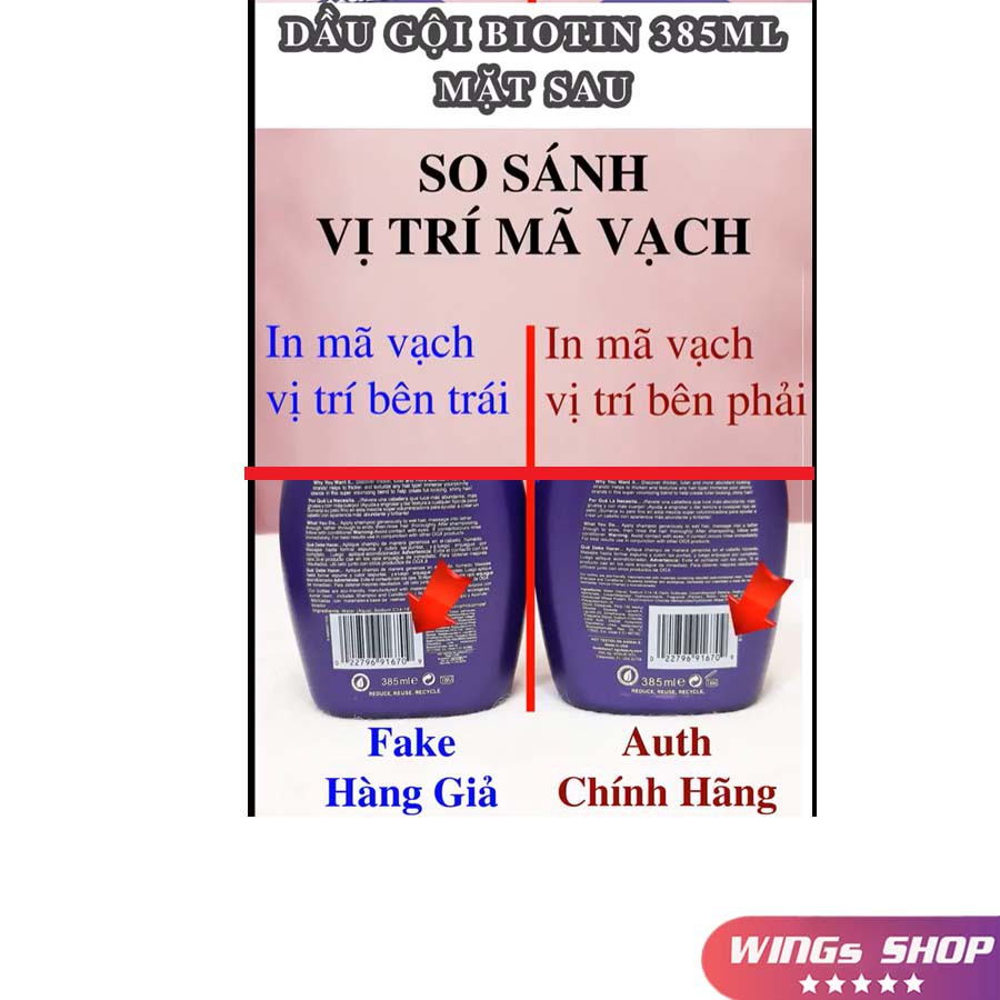 🛑FreeShip🛑Cặp Dầu Gội Xả Biotin Collagen OGX 385ML | Giảm Rụng Tóc, Hỗ Trợ Mọc Tóc | Hàng Chính Hãng