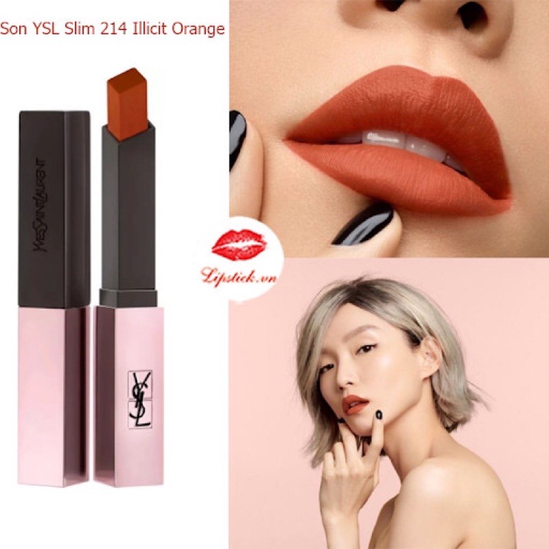 Son YSL Slim mới vỏ hồng các màu 214,215,203,207 .. các mầu