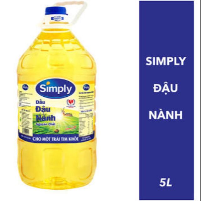 Dầu ăn đậu nành  cao cấp  Simply 5L