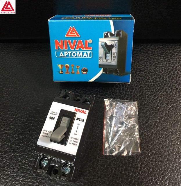 Cầu dao CB cóc ngắt mạch điện 30A 40A Nival