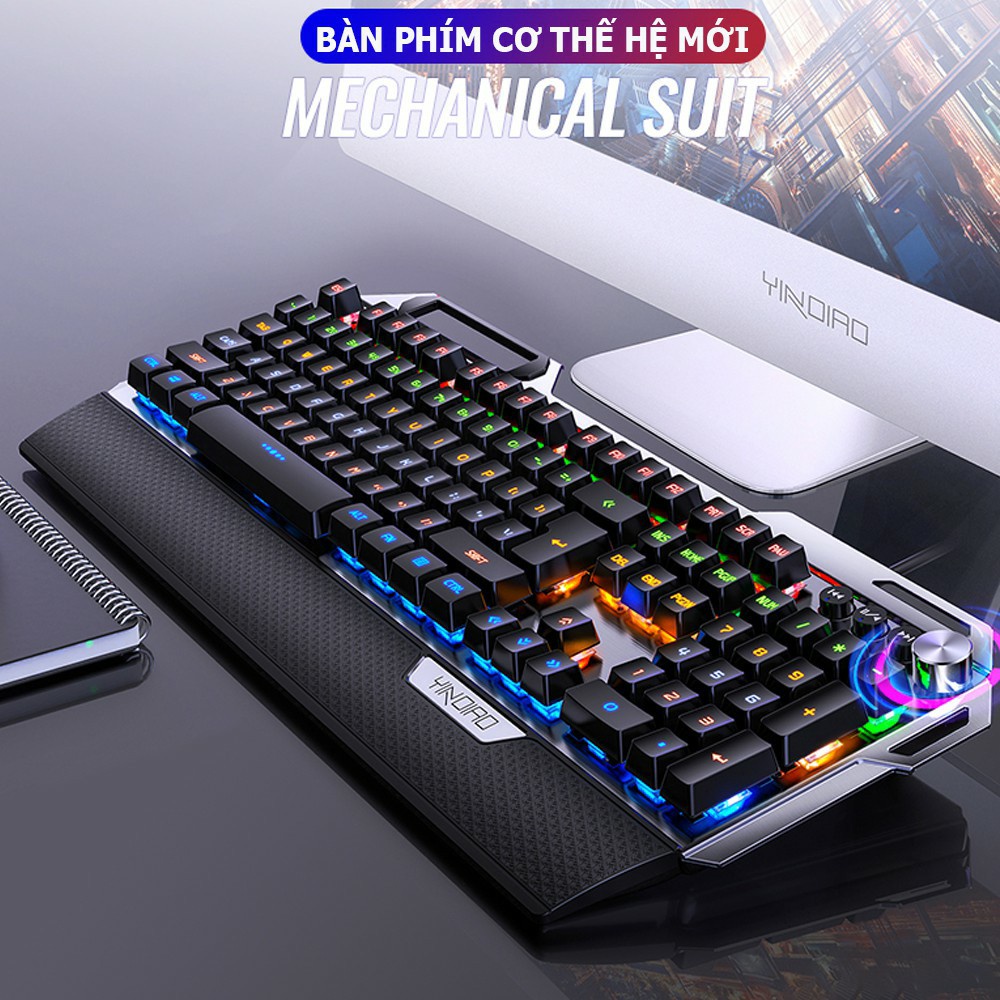 [Mã 253ELSALE hoàn 7% đơn 300K] Bàn Phím Cơ Gaming K100 Full LED - Zk3-K400-K100