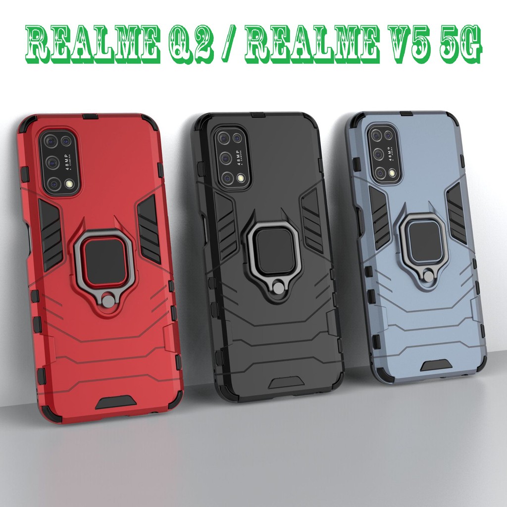 Ốp lưng Realme Q2 / Realme V5 5g - Ốp lưng chống sốc Iron Man Iring Siêu bền (2 mẫu dùng chung)