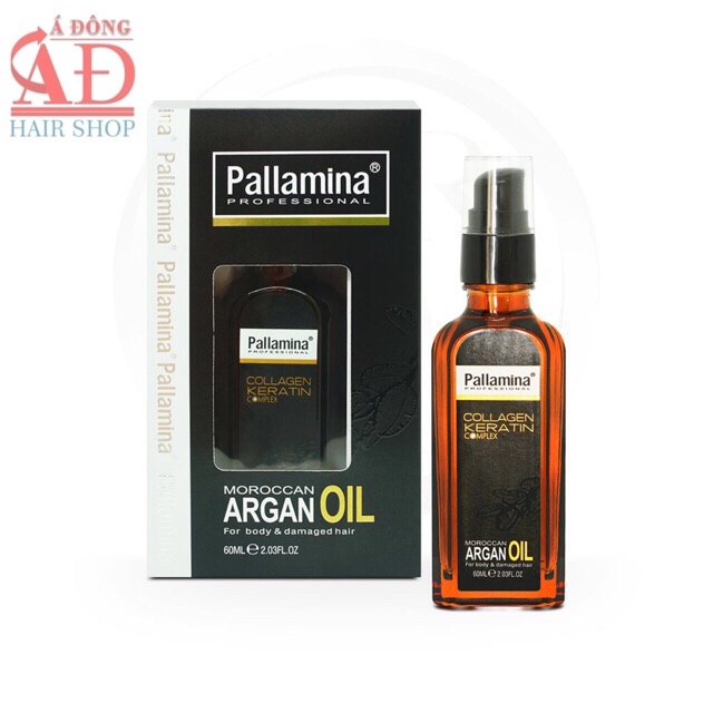 PALLAMINA ARGAN OIL TINH DẦU DƯỠNG TÓC CAO CẤP COLLAGEN ITALY 60ML [Chính hãng]