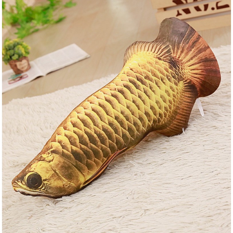 ĐỒ CHƠI CHO MÈO MÈO, CÁ NHỒI BÔNG 3D - LOVE PETS SHOP