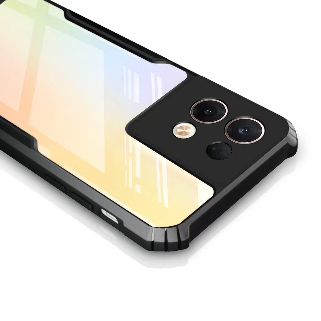 Ốp Điện Thoại Acrylic Trong Suốt Chống Sốc Cho OPPO Reno 8 Pro 8Z 7 7Z 4G 5G
